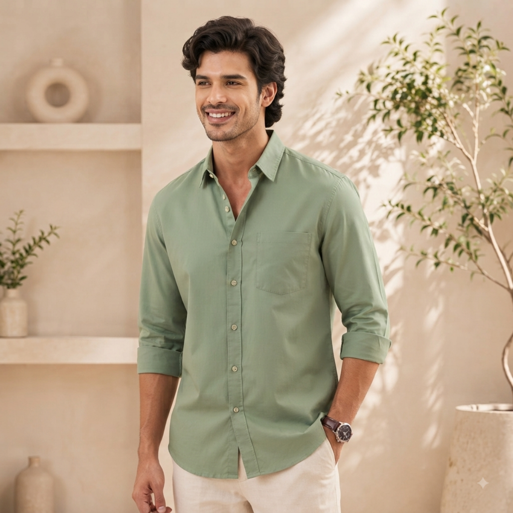3 Men’s Solid Formal Shirt | S9