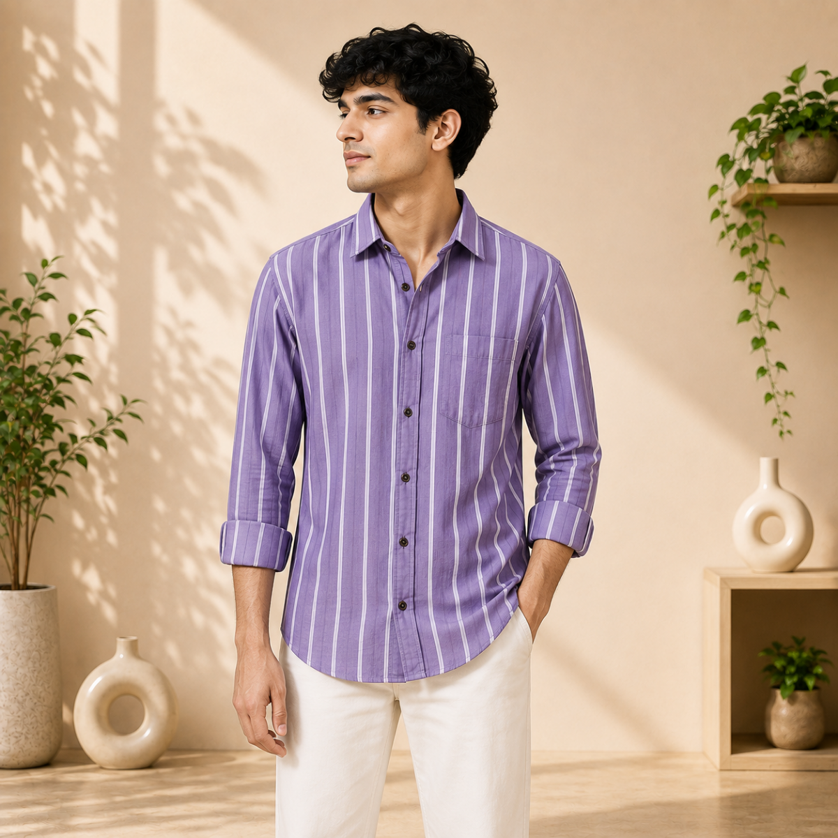3 Men's Striped Shirt | S-9