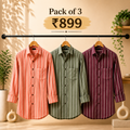 3 Men's Striped Shirt | S-10