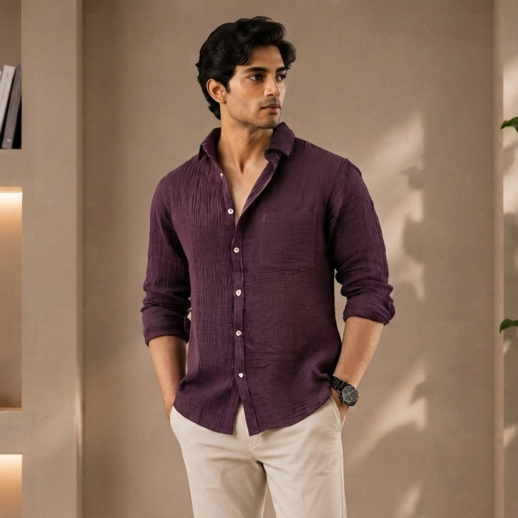 3 Men’s Solid Formal Shirt | S10