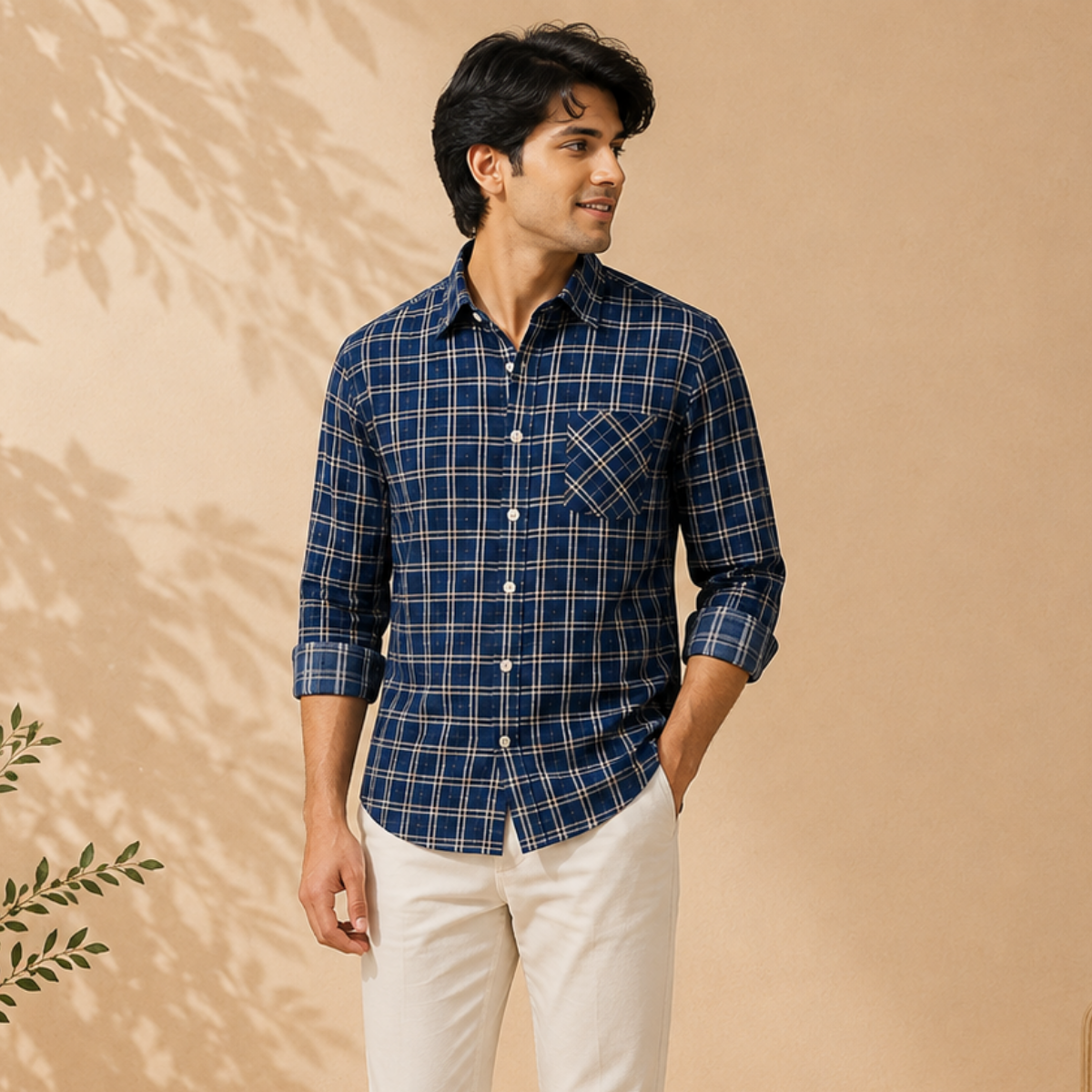 3 Men’s Classic Checked Shirts | C10