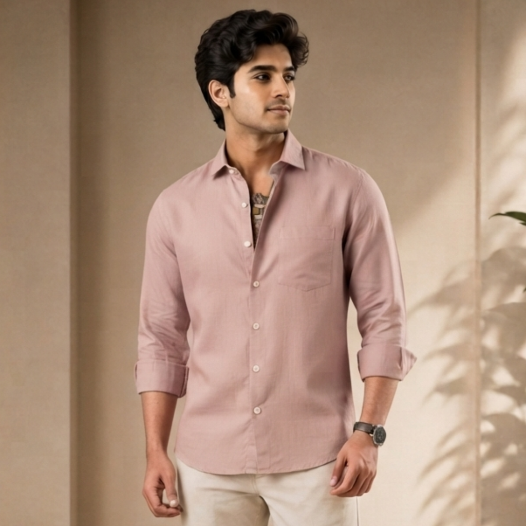 3 Men’s Solid Formal Shirt | S10