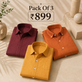 3 Men’s Solid Formal Shirt | S2