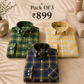 3 Men’s Classic Checked Shirts | C2