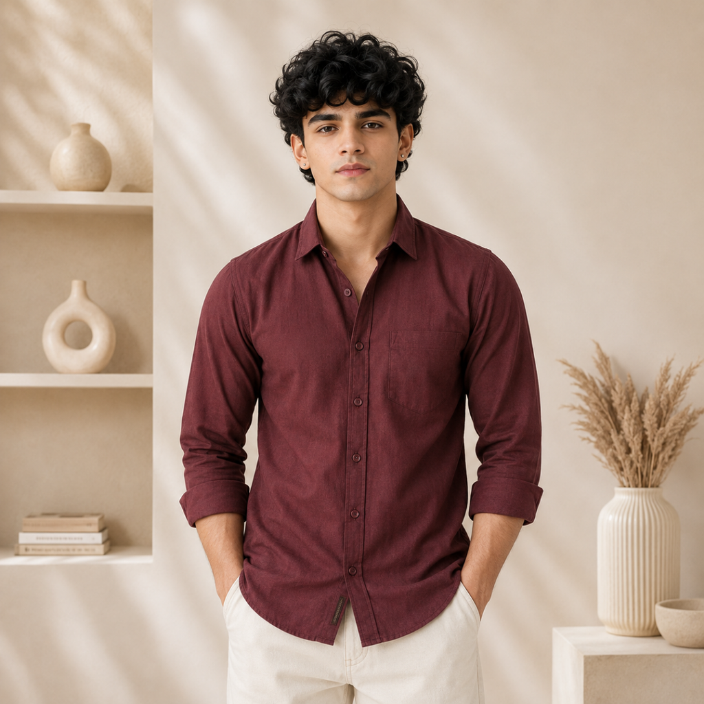 3 Men’s Solid Formal Shirt | S2