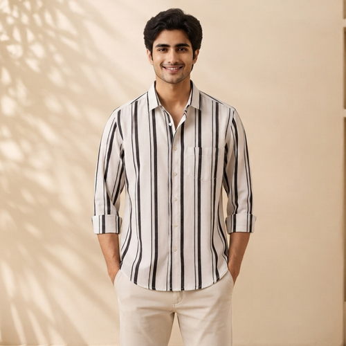 3 Men's Striped Shirt | S-2