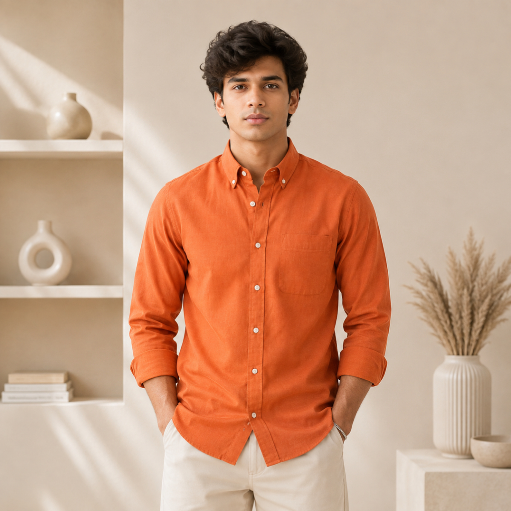 3 Men’s Solid Formal Shirt | S2