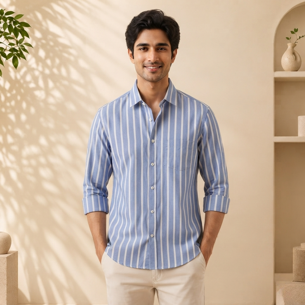 3 Men's Striped Shirt | S-2