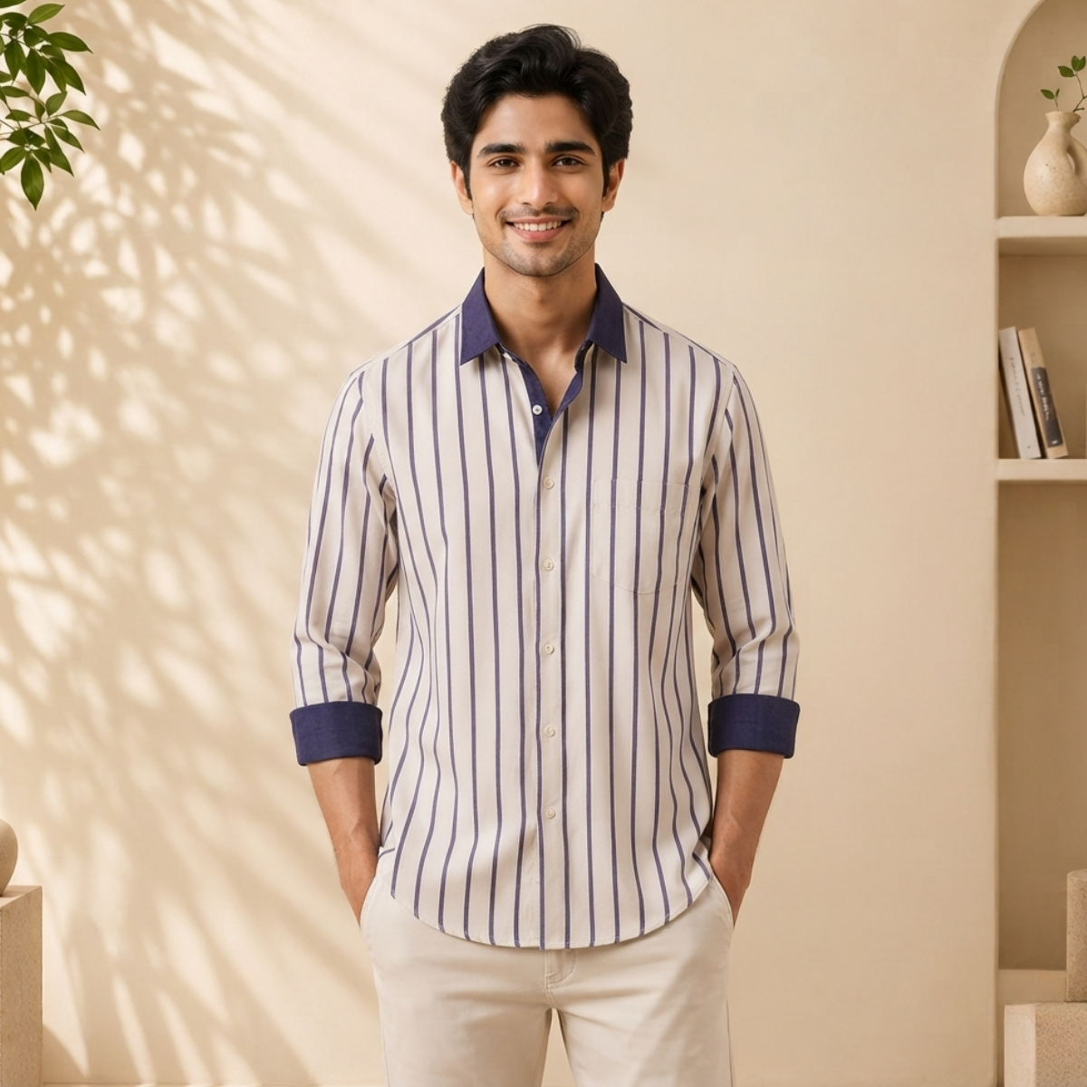 3 Men's Striped Shirt | S-2