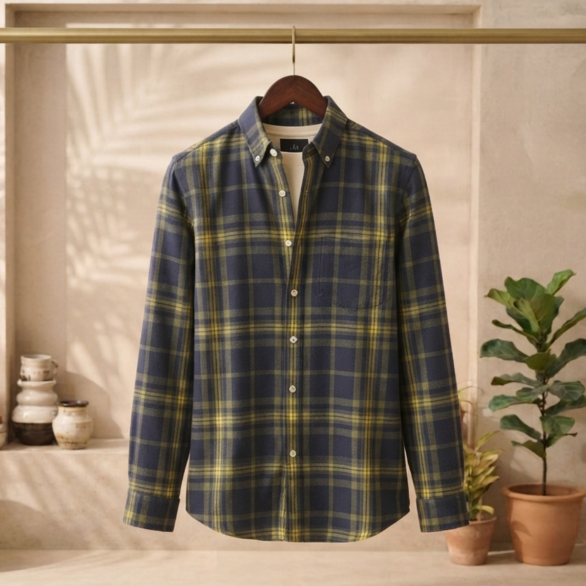 3 Men’s Classic Checked Shirts | C2