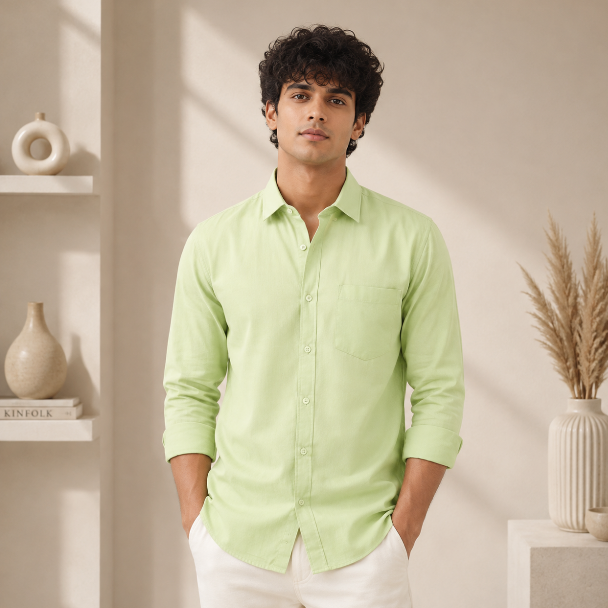 3 Men’s Solid Formal Shirt | S3