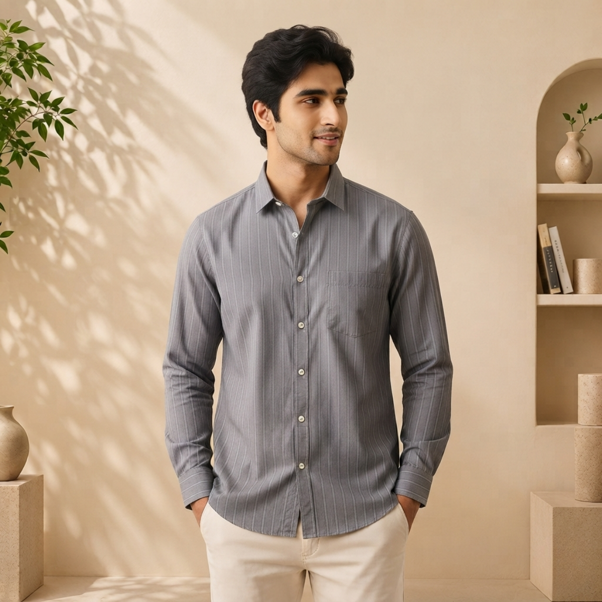 3 Men's Striped Shirt | S-3