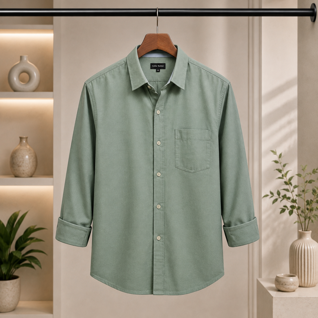 3 Men’s Solid Formal Shirt | S3