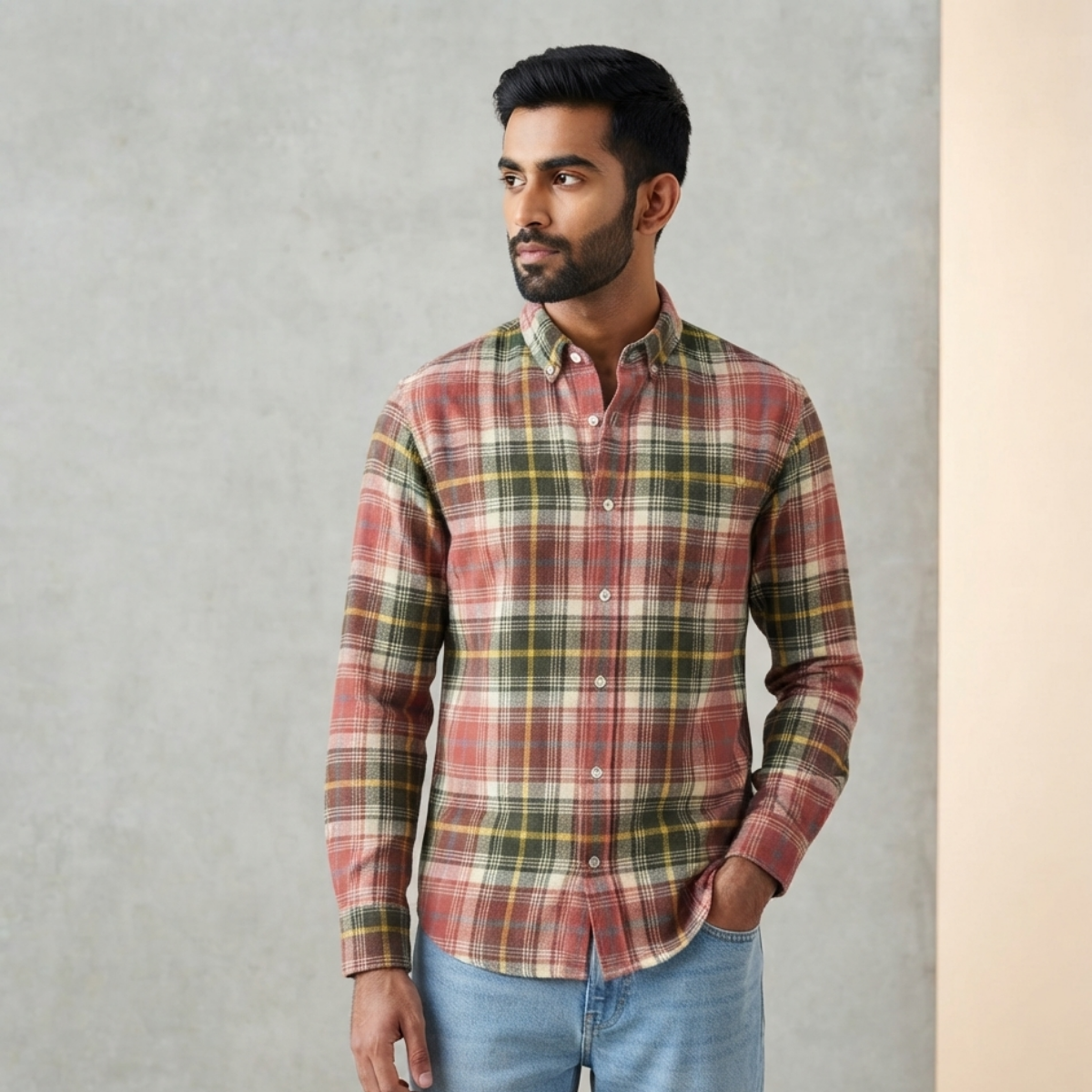 3 Men’s Classic Checked Shirts | C4