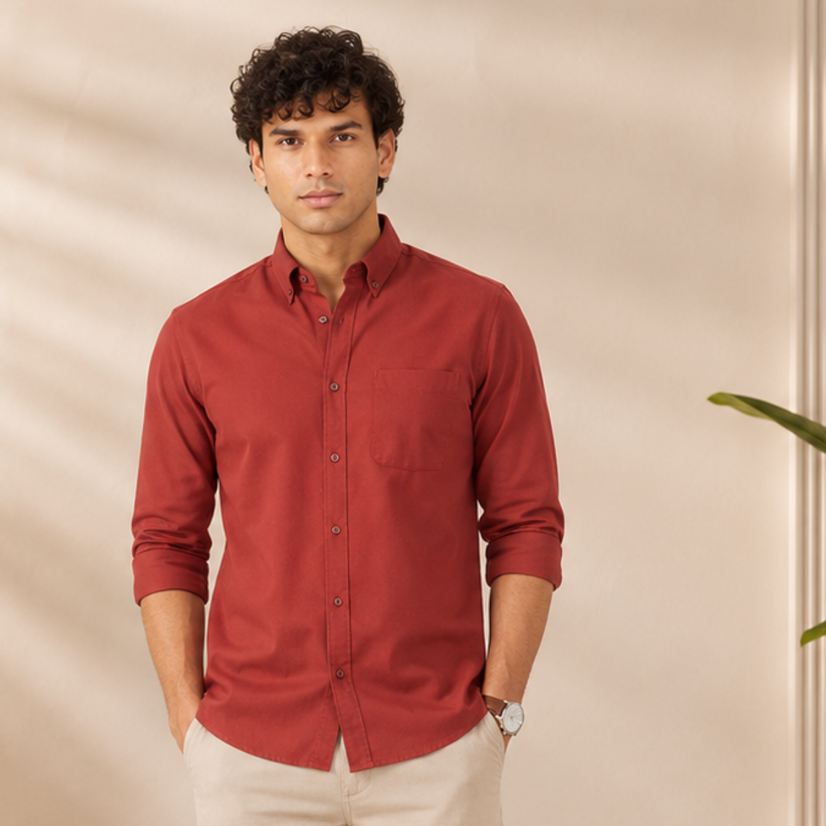 3 Men’s Solid Formal Shirt | S4