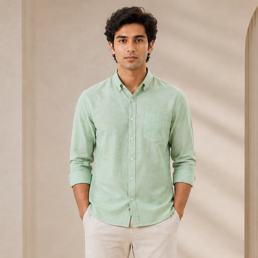 3 Men’s Solid Formal Shirt | S4