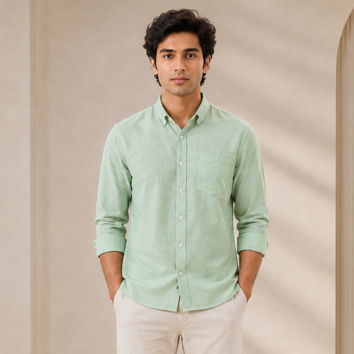 3 Men’s Solid Formal Shirt | S4