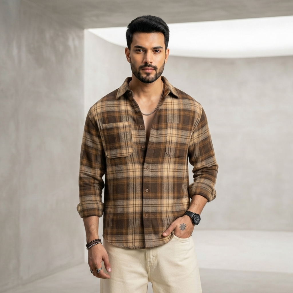 3 Men’s Classic Checked Shirts | C4