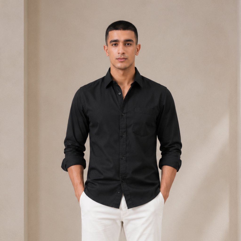3 Men’s Solid Formal Shirt | S5