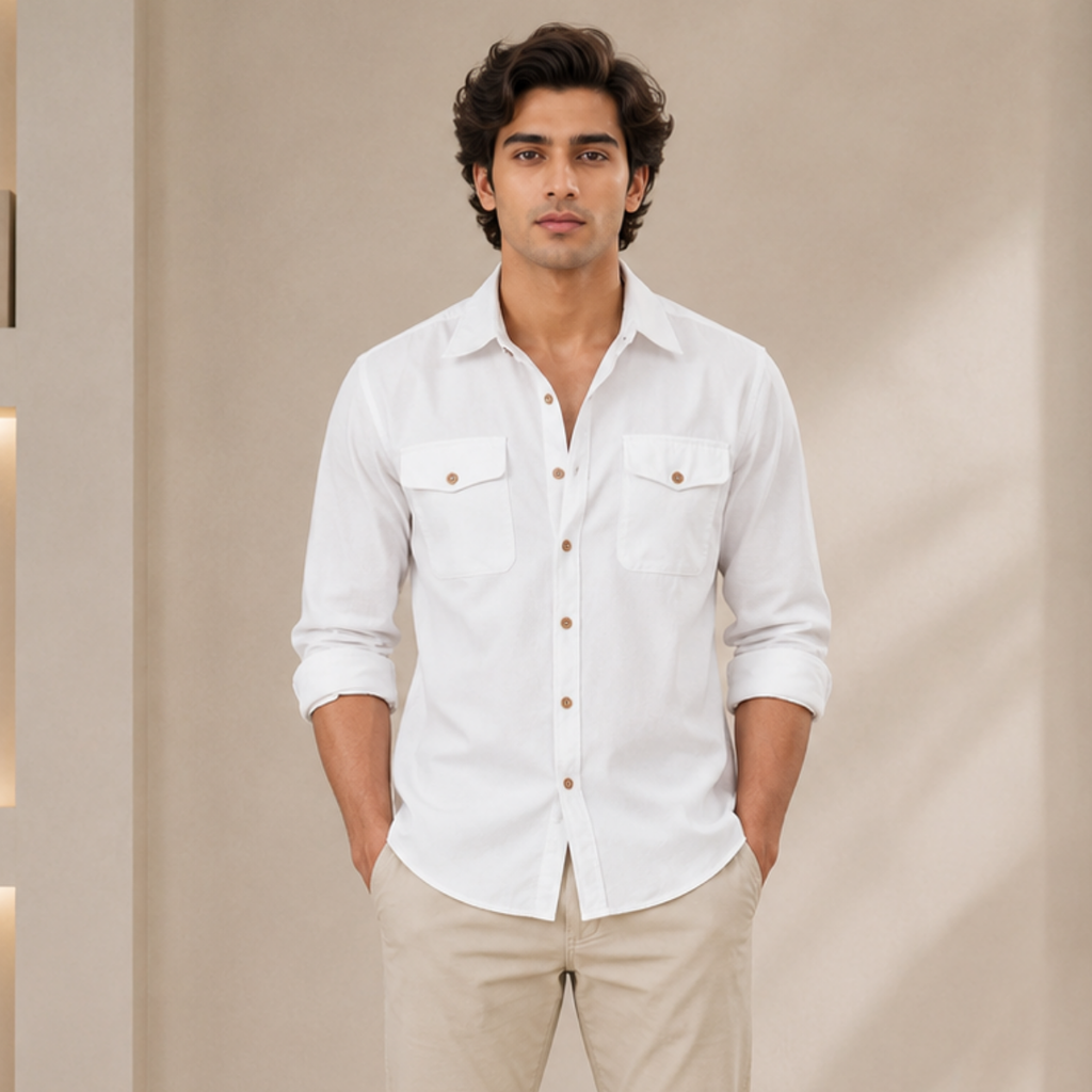 3 Men’s Solid Formal Shirt | S5