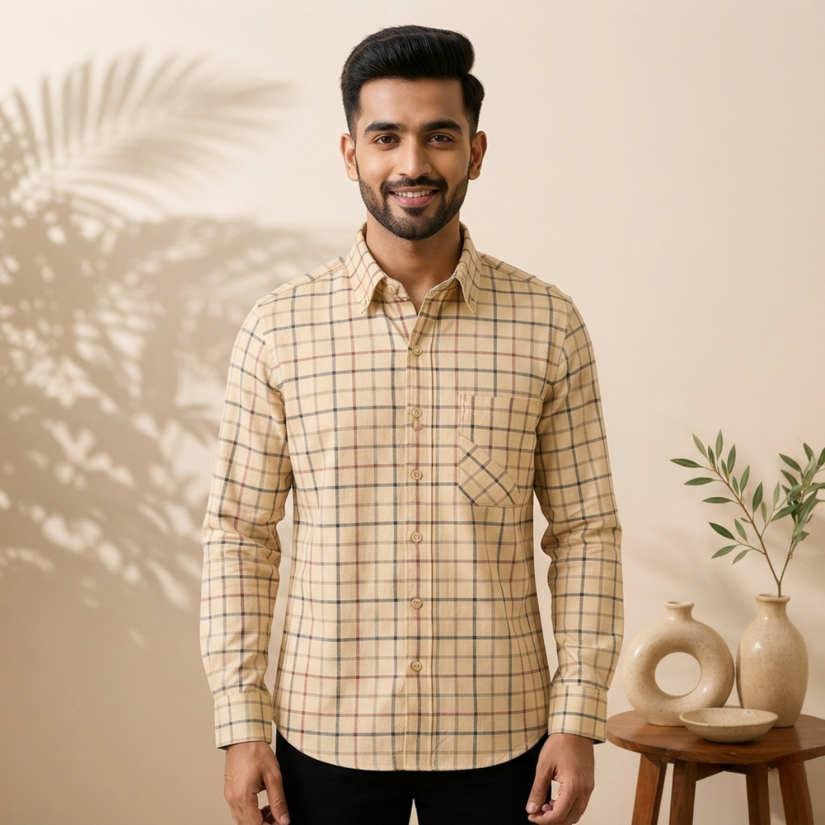 3 Men’s Classic Checked Shirts | C5