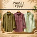 3 Men's Striped Shirt | S-6
