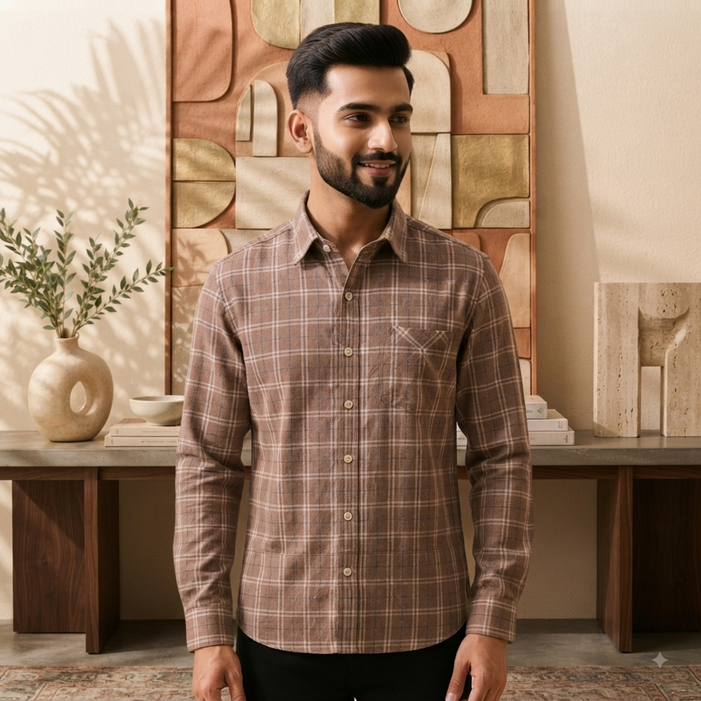 3 Men’s Classic Checked Shirts | C6