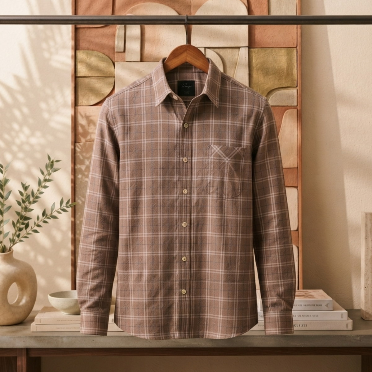 3 Men’s Classic Checked Shirts | C6