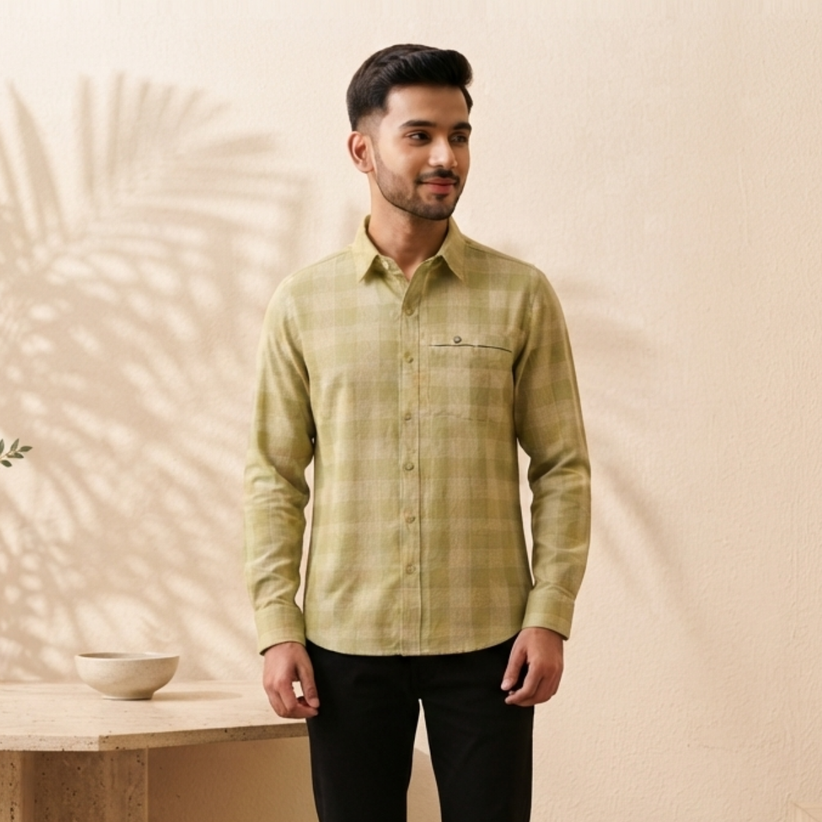 3 Men’s Classic Checked Shirts | C6
