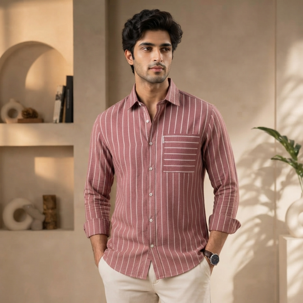 3 Men's Striped Shirt | S-6