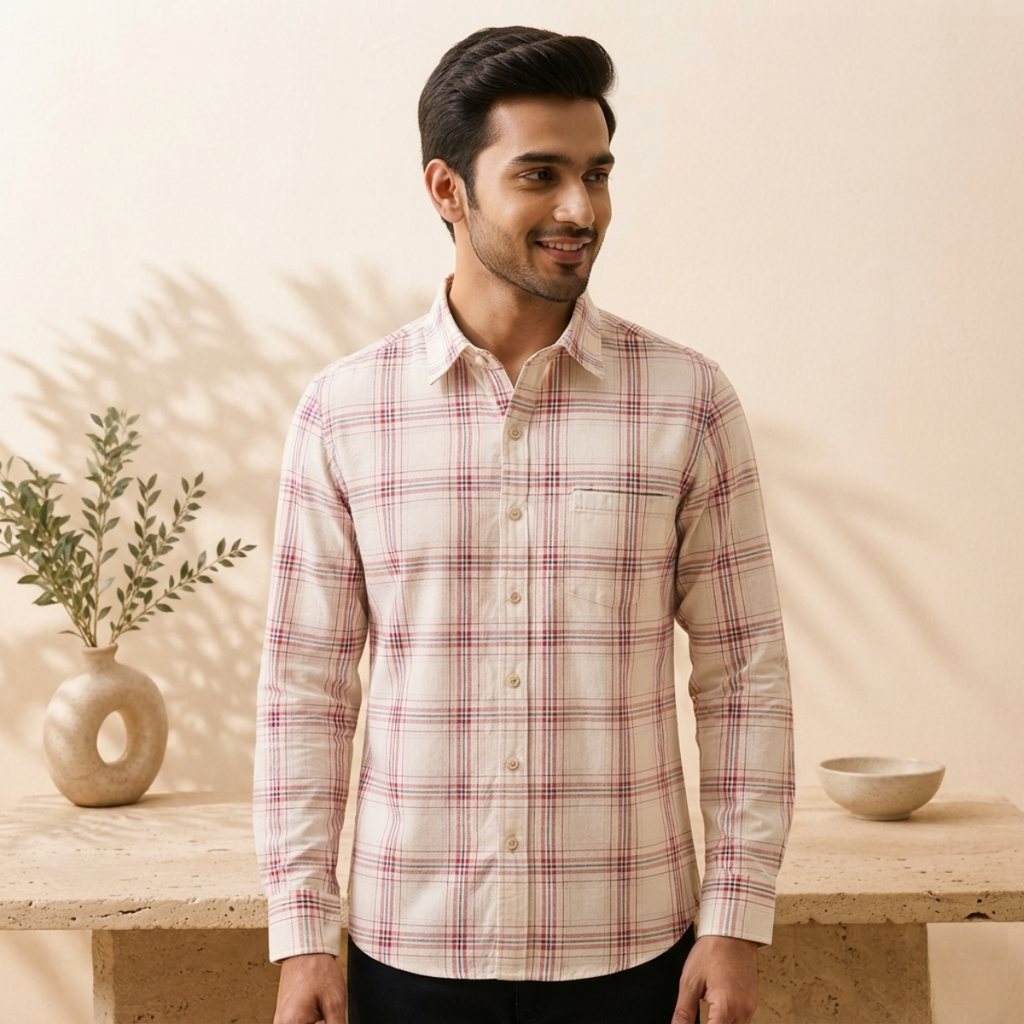 3 Men’s Classic Checked Shirts | C6