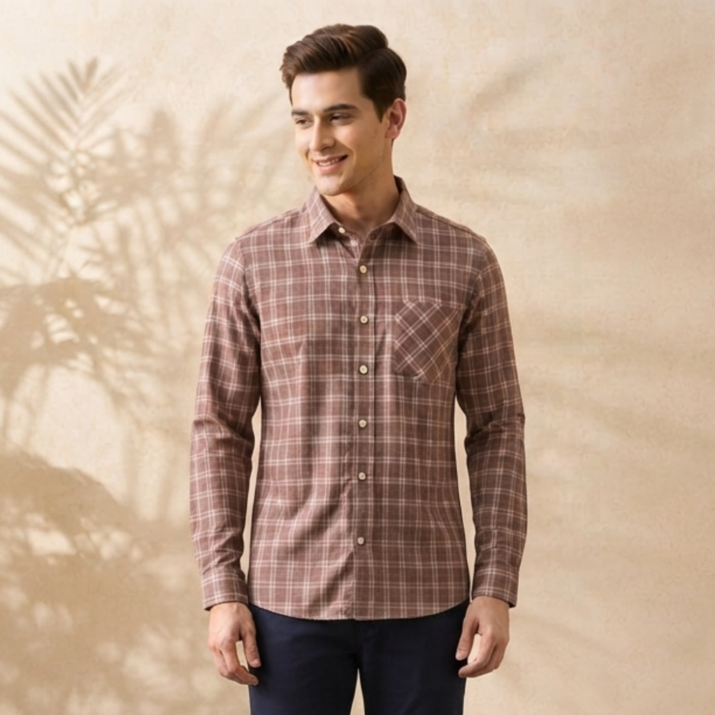 3 Men’s Classic Checked Shirts | C1