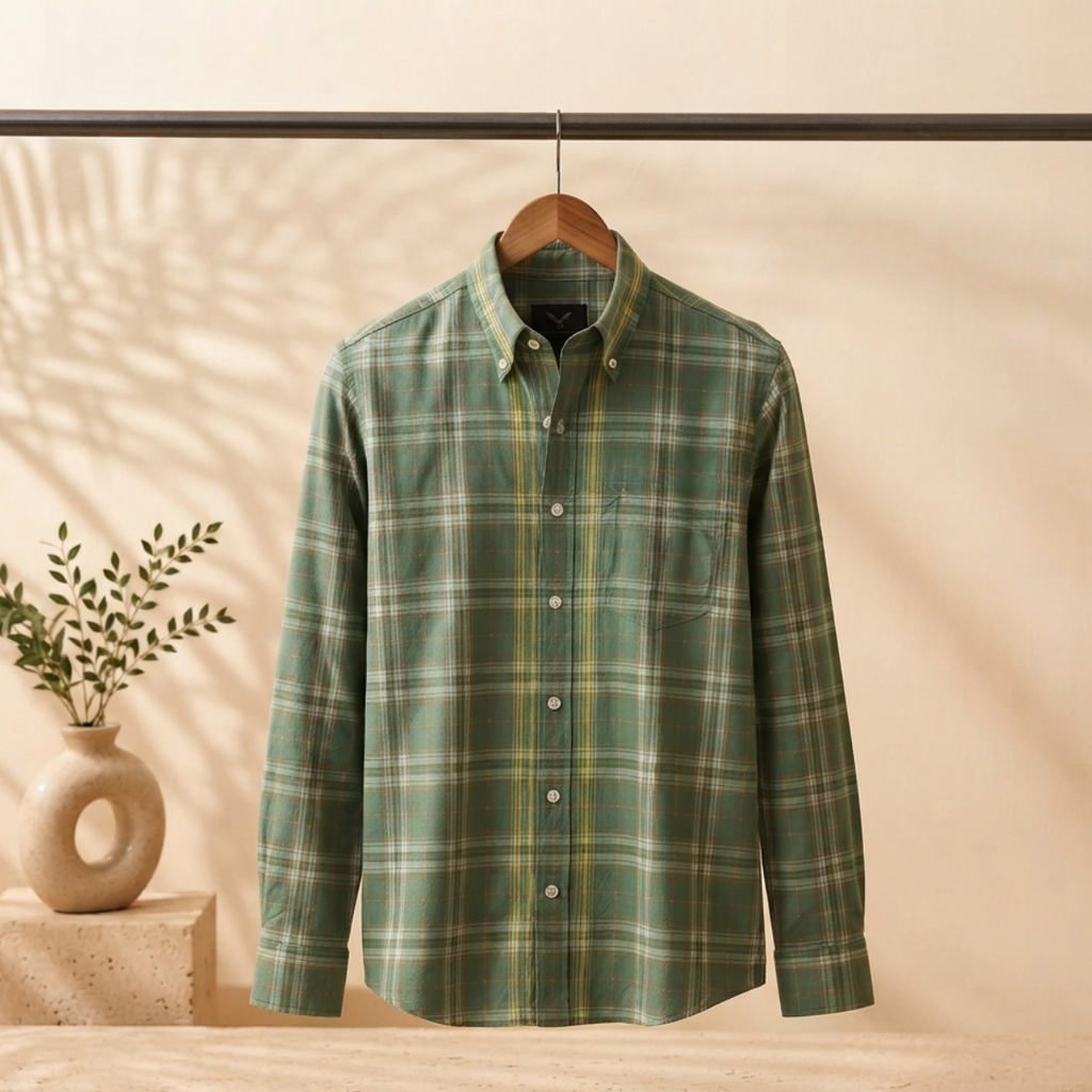 3 Men’s Classic Checked Shirts | C7