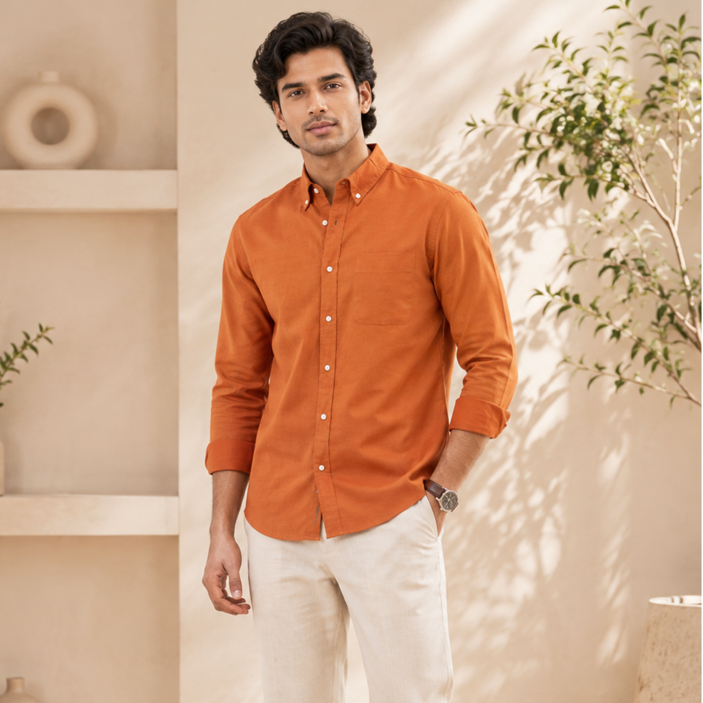 3 Men’s Solid Formal Shirt | S8