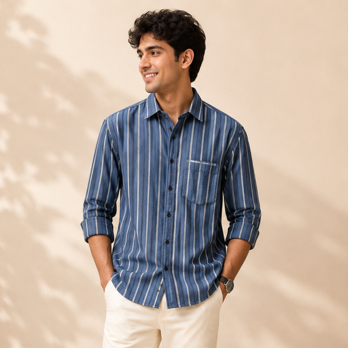 3 Men's Striped Shirt | S-8