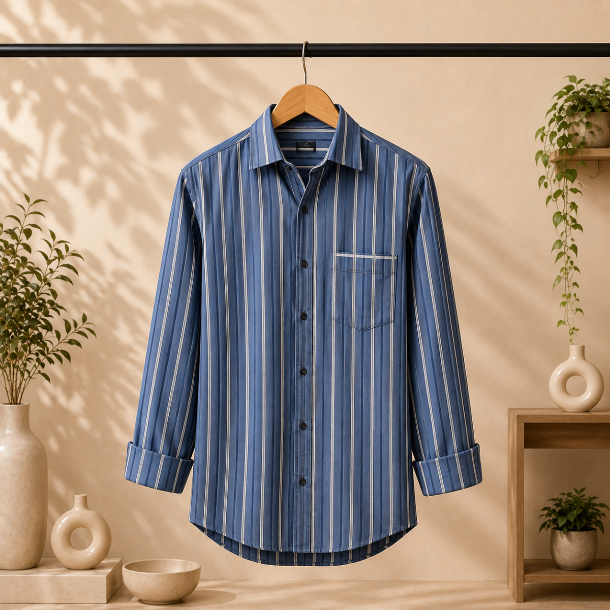 3 Men's Striped Shirt | S-8