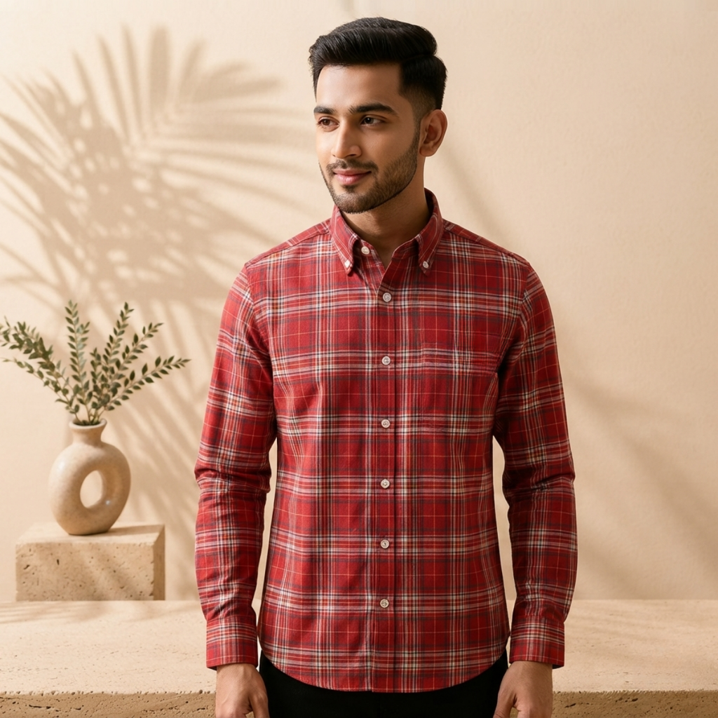 3 Men’s Classic Checked Shirts | C8