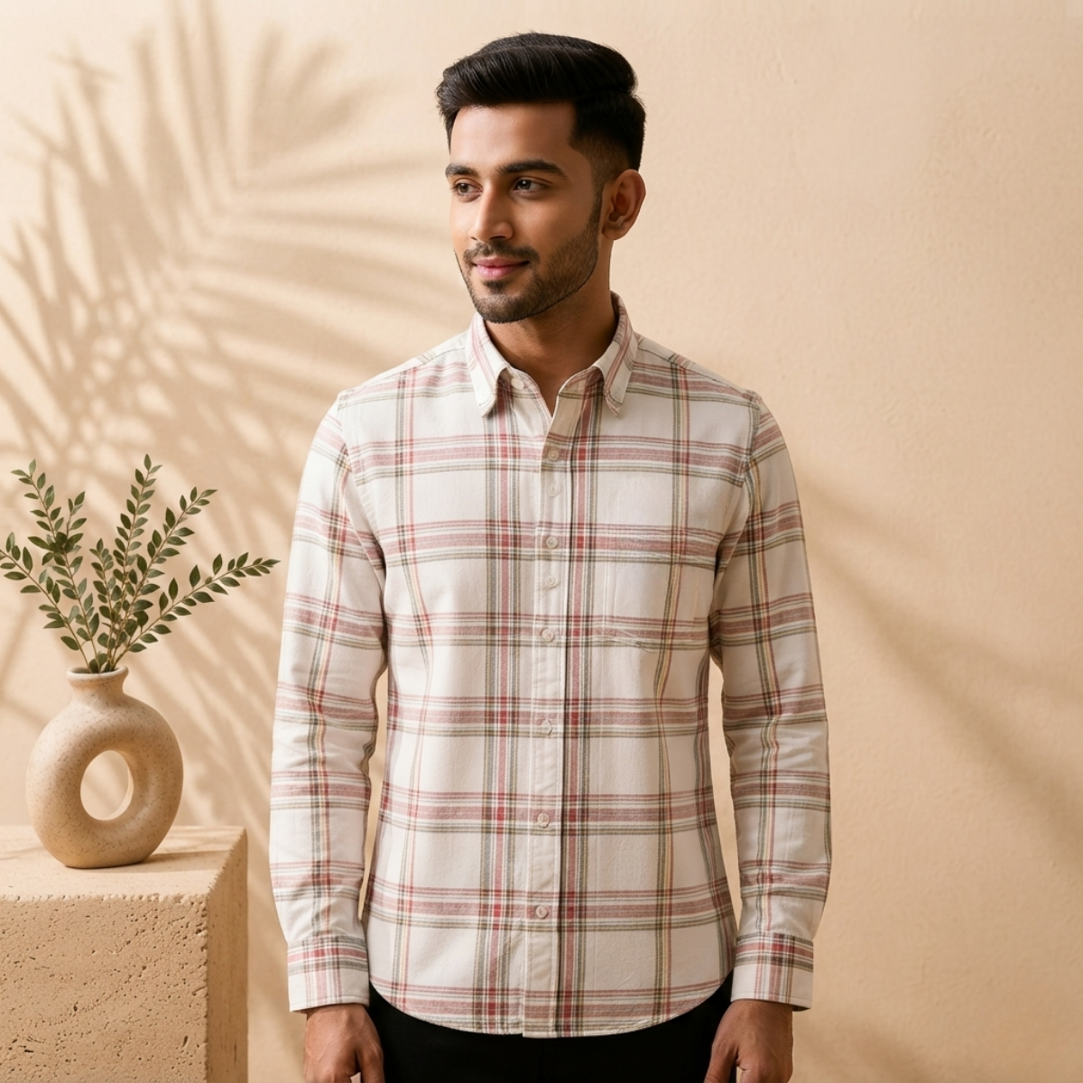 3 Men’s Classic Checked Shirts | C8