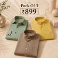 3 Men’s Solid Formal Shirt | S9